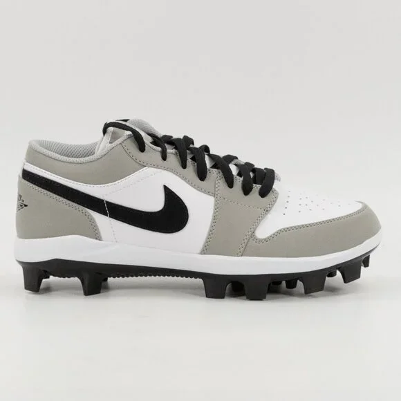 Air Jordan 1 Retro MCS Low \'Light Smoke Grey\' CJ8524-012 Baseball Cleats size 9 Nike Jordan 1 Retro Mcs Low Grey Black White Baseball Cleats  main image 3